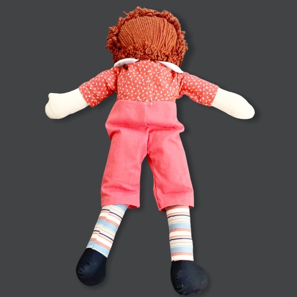 💜 Vintage Handmade Raggedy Ann Doll Homemade Kids Toy Collectors Item 22” Tall - Picture 9 of 15